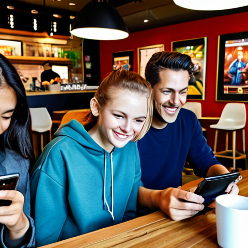 Active Gaming Community**

"A group of fully clothed, diverse friends enthusiastically playing Reverse: 1999 on their phones and tablets in a brightly lit, modern cafe. Appropriate attire, perfect anatomy, natural poses. The background features posters related to the game and promotional materials. Safe for work, professional, family-friendly, high quality, well-formed hands, proper finger count, natural body proportions."

**