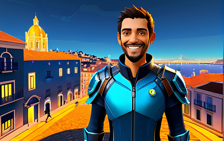 Maximizing Resources**

A player character (customizable avatar, fully clothed) surrounded by glowing icons representing in-game resources (Moedas, Materiais de Ascensão, Cristais). The background is a vibrant, stylized cityscape reminiscent of Lisbon, Portugal. UI elements float subtly around the avatar, displaying resource counts. Character should be smiling and confident. Appropriate attire, professional, safe for work, perfect anatomy, natural proportions, family-friendly.

**