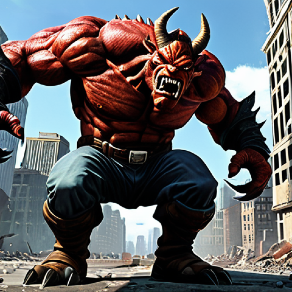 Focused Boss Battle**
"A determined character from Reverse: 1999, fully clothed in appropriate attire, engaged in a close-range battle with a large, imposing boss monster. The character is unleashing a powerful attack with visual effects. Background is a ruined cityscape. Perfect anatomy, correct proportions, dynamic pose, safe for work, appropriate content, professional, high-quality digital art."
**