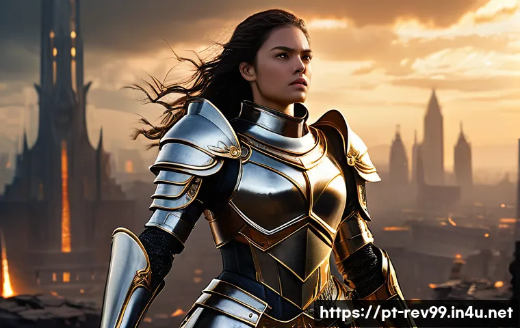 리버스 1999 최고의 아이템 세팅 - **Prompt for a Powerful Damage Dealer (DPS Principal - Brave New World):**
    "A heroic female knig...