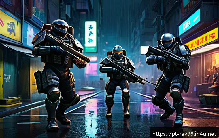리버스 1999 공식 가이드북 다운로드 - A dynamic scene of the Reverse:1999 game featuring a diverse team of characters in action-packed com...