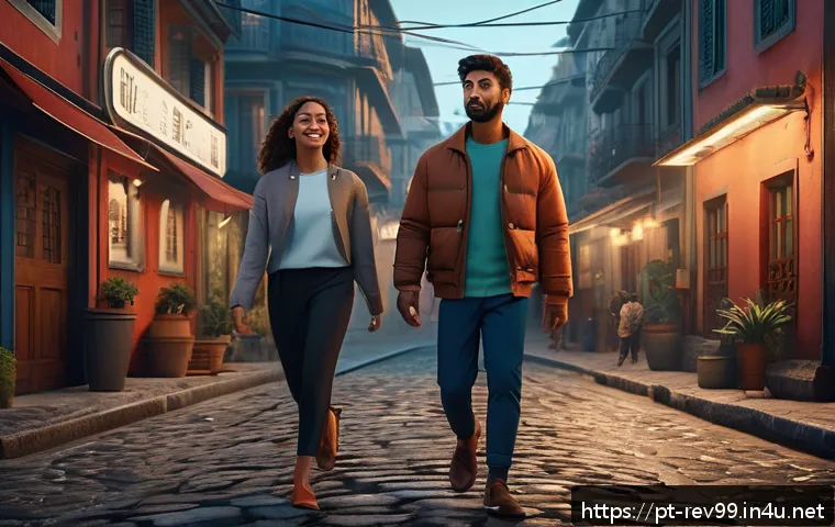 리버스 1999 신규 시즌 콘텐츠 - A dynamic and realistic animated scene featuring diverse characters with contemporary, detailed desi...